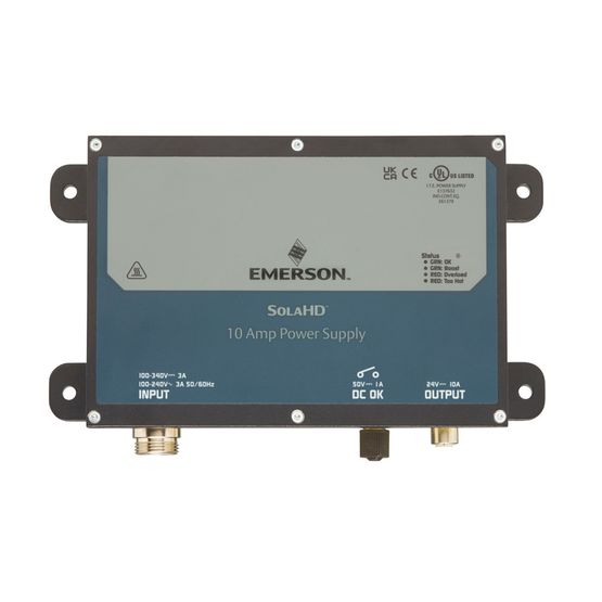 Emerson IA / Sola Switching Power Supply; 24VDC OUT; 3.8A; 85-264VAC / 100-353VDC IN; Single Phase; Panel Mount